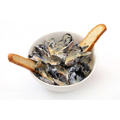 Мидии Черноморские в сливочно-чесночном соусе 15шт