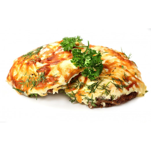 Мясо с ананасами запечённое под сыром Мясо с ананасами запечённое под сыром
