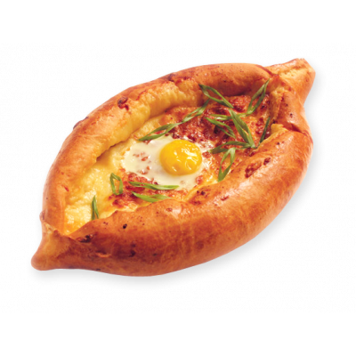 Хачапури по - аджарски с яйцом