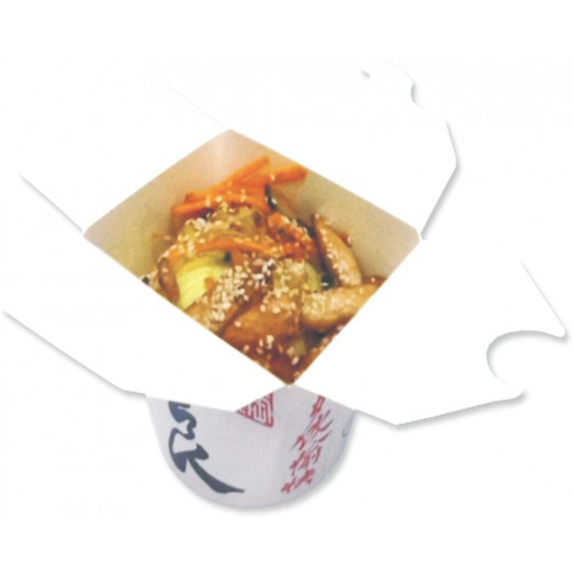 WOK "Макао" с лососем  WOK "Макао" с лососем